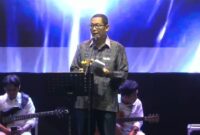 Staf Ahli Ekkeubang Yuas Elko saat memberikan sambutan.(IST)
