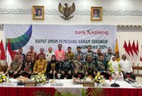 Jajaran Pemegang saham, Direksi, Komisaris Independen, serta Notaris di PT. Bank Kalteng.(IST)