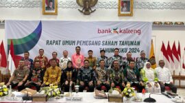 Jajaran Pemegang saham, Direksi, Komisaris Independen, serta Notaris di PT. Bank Kalteng.(IST)