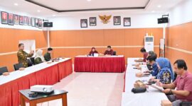 TERIMA : Dinas Pendidikan Provinsi Kalteng saat menerima kunjungan dari Pusat Analisis Keparlemenan Badan Keahlian DPR RI, Kamis (20/2).(IST)