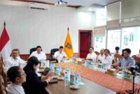 RAPAT : Suasana rapat Koordinasi Lintas Sektor Rencana pembangunan Rumah Sakit atau Loka Rehabilitasi Narkotika di Kalteng di Ruang Rapat Wakil Gubernur, Rabu (12/2).(IST)