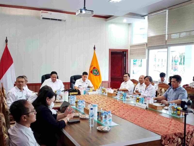 RAPAT : Suasana rapat Koordinasi Lintas Sektor Rencana pembangunan Rumah Sakit atau Loka Rehabilitasi Narkotika di Kalteng di Ruang Rapat Wakil Gubernur, Rabu (12/2).(IST)