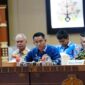 LAPORAN : Kalaksa BPBPK Provinsi Kalteng, Ahmad Toyib saat menyampaikan laporan pada saat rapat koordinasi Aula Jayang Tingang kantor Gubernur Kalteng, Kamis (30/1).(IST)