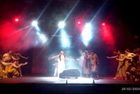 Pentas Sendratari Legenda Batu Bawui di UPT Taman Budaya Kalteng.(IST)