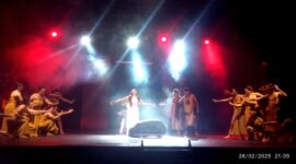 Pentas Sendratari Legenda Batu Bawui di UPT Taman Budaya Kalteng.(IST)