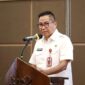 Kepala Bapperida Kalteng Leonard S. Ampung saat memyampaikan amanah gubernur.(IST)