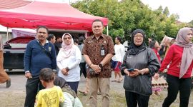 HADIRI : Plt. Kepala Dinas Ketahanan Pangan Provinsi Kalteng Agus Candra Menghadiri Kegiatan GPM dihalaman kantor Dinas Hanpang Jl. Willem AS No. 09 Palangka Raya, Jumat (28/2).(IST)