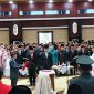 Gubernur saat membacakan sumpah janji jabatan.(IST)