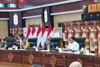Agustiar Sabran saat memberi arahan.(IST)