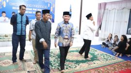 Suasana berbuka puasa bersama di kantor PWI Kalteng.(IST)