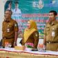 PELEPASAN : Pj Sekda Kotim Sanggul Lumban Gaol, Staf Ahli Bupati bidang kemasyarakatan dan SDM, Rusmiati dan Kepala BKPSDM Kabupaten Kotim Kamaruddin Makalepu, saat menghadiri pelepasan ASN yang purna tugas, Senin (24/2) kemarin.(IST)
