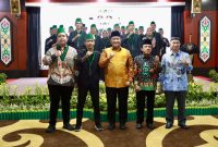 Wagub Edy Pratowo bersama Pengurus HMI Kalteng.(IST)
