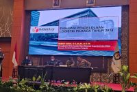 HADIRI : Kepala Bidang Politik Dalam Negeri Provinsi Kalteng Mulyo Suharto saat mengikuti menghadiri kegiatan Rapat Koordinasi Evaluasi Logistik dan Perencanaan Anggaran Pilkada Tahun 2024 di Sampit, Senin (18/3).(IST)