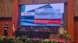 HADIRI : Kepala Bidang Politik Dalam Negeri Provinsi Kalteng Mulyo Suharto saat mengikuti menghadiri kegiatan Rapat Koordinasi Evaluasi Logistik dan Perencanaan Anggaran Pilkada Tahun 2024 di Sampit, Senin (18/3).(IST)