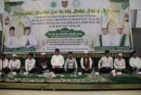 HADIRI : Gubernur dan Wakil Gubernur Provinsi Kalteng H.Agustiar Sabran dan H.Edy Pratowo 
saat menghadiri peringatan Nuzulul Qur`an di Aula Masjid Raya Darussalam Palangka Raya, Minggu (16/3).(IST)