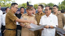 Gubernur Kalteng saat meninjau kondisi terkini GKE Maranatha Palangka Raya.(IST)