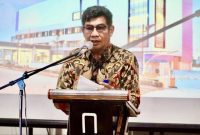 SAMBUTAN: Kepala Diskominfosantik Provinsi Kalteng Agus Siswadi saat menyampaikan sambutannya pada acara Diseminasi Informasi Capaian Kinerja Pemprov Kalteng yang berlangsung di Meeting Room Hotel Neo Palangka Raya, Kamis (06/03).(IST)