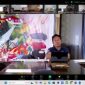 RAPAT : Kabid Kedaruratan dan Logistik BPBD Provinsi Kalteng saat memimpin rapat melalui zoom meeting dengan BPBD Kabupaten/Kota, Jumat (7/3).(IST)