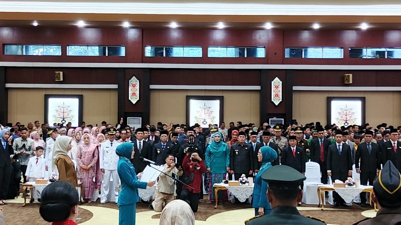Momen pelantikan Norol Latifah Rizky Aditya Putra.(IST)