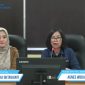 Kepala BPS Kalteng Agnes Widiastuti (kanan) bersama Plh. Karo Ekonomi Fanny (kiri).(IST)