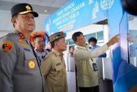 Gubernur Kalimantan Tengah Agustiar Sabran saat Pengecekan pelayanan di Bandara.(IST)