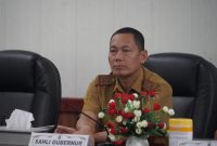 HADIRI : Staf Ahli Gubernur Bidang Ekonomi, Keuangan dan Pembangunan, Yuas Elko hadiri Rakor Pengendalian Inflasi Tahun 2025 dan Akselerasi Sertifikasi Produk Halal secara virtual,di Ruang Rapat Bajakah, Kantor Gubernur Kalteng, Selasa (4/3). (IST)