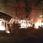 FOTO: Rumah milik warga yang berada di Desa Tumbang Sangai, Kecamatan Telaga Antang, Kabupaten Kotim ludes terbakar. (FOTO: IST). (IST)