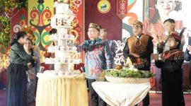 HADIRI - Gubernur Agustiar Sabran saat menghadiri HUT ke-186 Gereja Kalimantan Evangelis.(IST)
