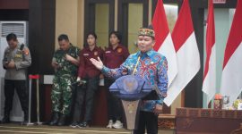 AGUSTIAR - Saat menjelaskan Tiga zona potensi pembangunan di Kalimantan Tengah, dalam Musrenbang RKPD 2026 di Aula Jayang Tingang.(IST)