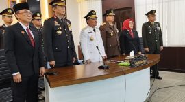 MENGHADIRI - Secara virtual,Gubernur Kalteng Agustiar Sabran menghadiri upacara peringatan Otda Ke-29 bersama Unsur Forkopimda.(IST)