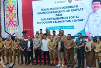 MENTERI SOSIAL - Bersama Gubernur Kalteng, Wakil Gubernur dan Unsur Forkopimda serta Bupati/Wali Kota se-kalimatan Tengah.(IST)