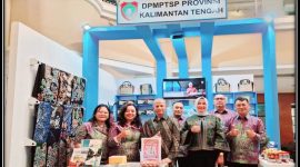 MENGIKUTI: Stand DPMPTSP Provinsi Kalteng saat mengikuti Pameran ITTIE 2025 Prioritas yang digelar di Galeria Mall Yogyakarta, 24 hingga 27 April 2025.(IST)