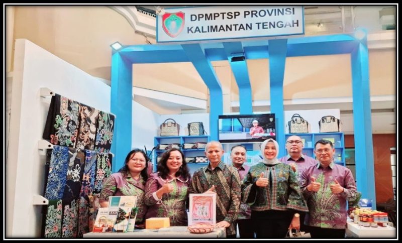 MENGIKUTI: Stand DPMPTSP Provinsi Kalteng saat mengikuti Pameran ITTIE 2025 Prioritas yang digelar di Galeria Mall Yogyakarta, 24 hingga 27 April 2025.(IST)