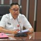 SAMBUTAN : Kepala Bapperida Provinsi  Kalteng Leonard S. Ampung saat menyampaikan sambutannya saat Musrembang RKPD Kabupaten Kobar Rabu (9/4).(IST)