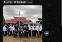 PENIPUAN : Salah satu nomor WhatsApp pelaku penipuan terhadap kontraktor yang mengatasnamakan Dinas Perhubungan.(IST)