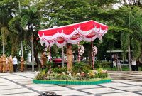 Gubernur Kalimantan Tengah Agustiar Sabran pimpin apel besar.(IST)