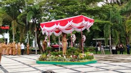 Gubernur Kalimantan Tengah Agustiar Sabran pimpin apel besar.(IST)