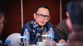 DISKUSI : Kepala Dinas ESDM Provinsi Kalteng, Vent Christway, saat menjadi narasumber dalam diskusi bersama Komisi XII DPR RI saat melakukan kunjungan kerja spesifik ke Provinsi Kalteng, Kamis (24/4).(IST)