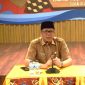 ARAHAN : Kepala Dislutkan Provinsi Kalteng H. Darliansjah saat menyampaikan arahannya saat mengelar Halal Bihalal bersama Keluarga Besar Dislutkan, yang di laksanakan di Aula Dinas setempat, Selasa (8/4).(IST)