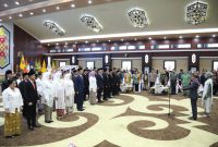 MELANTIK : Gubernur Kalteng, Agustiar Sabran saat melantik Pengurus Dekranasda Masa Bakti 2025-2030 dan Pengurus Tim Pembina Posyandu Masa Bakti 2025-2029, Kamis (8/5).(IST)