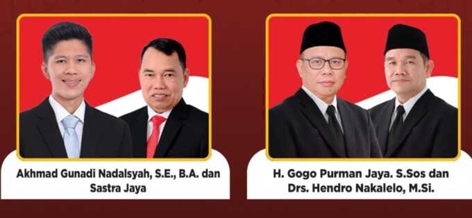 DIDISKUALIFIKASI : Dua pasang calon Pilkada Batara yang di diskualifikasi oleh MK.(IST)