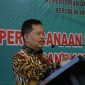 SAMBUTAN : Kepala BPSDM Kemendagri, Sugeng Hariyono saat menyampaikan sambutan
saat menutup kegiatan Diklat Perbendaharaan Keuangan Daerah Angkatan I dan Diklat Perencanaan Penganggaran Perangkat Daerah Angkatan I Tahun 2025 di Jakarta, Jumat (2/5).(IST)