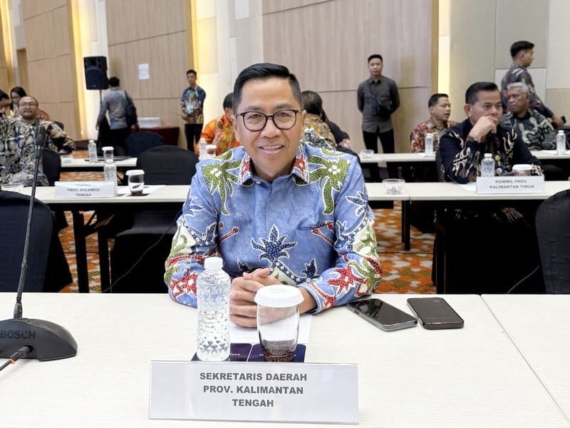 HADIRI : Plt. Sekda Provinsi Kalteng Leonard S. Ampung saat menghadiri Rakernas Forsesdasi tahun 2025 di Jakarta.(IST)