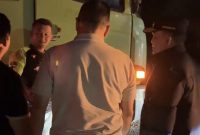 SIDAK : Gubernur  Kalteng, Agustiar Sabran saat melakukan inspeksi mendadak (sidak) di Jalan Lingkar Selatan, Sampit, Kabupaten Kotim pada Rabu malam (4/6).(IST)
