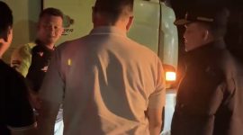 SIDAK : Gubernur  Kalteng, Agustiar Sabran saat melakukan inspeksi mendadak (sidak) di Jalan Lingkar Selatan, Sampit, Kabupaten Kotim pada Rabu malam (4/6).(IST)

