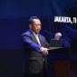 SAMBUTAN : Menteri Dalam Negeri (Mendagri) Muhammad Tito Karnavian saat menyampaikan sambutan di ajang International Conference on Infrastructure (ICI) 2025 yang berlangsung di Jakarta International Convention Center (JICC), Rabu (11/6).(IST)