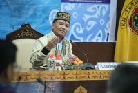 RAKOR : Gubernur Kalteng H. Agustiar Sabran, saat Rapat Koordinasi Optimalisasi Daerah Tahun 2025 di Aula Eka Hapakat, Kompleks Kantor Gubernur Kalteng, pada Kamis (12/6).(IST)