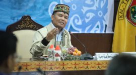 RAKOR : Gubernur Kalteng H. Agustiar Sabran, saat Rapat Koordinasi Optimalisasi Daerah Tahun 2025 di Aula Eka Hapakat, Kompleks Kantor Gubernur Kalteng, pada Kamis (12/6).(IST)