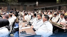 HADIRI : Bupati Lamandau, Rizky Aditya Putra, saat mengikuti Munas VI APKASI yang dilaksanakan di Hotel The Sentra, Minahasa Utara, Sulawesi Utara, pada Jumat (30/5/2025).(IST)