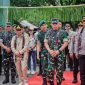 KUNJUNGAN : Gubernur Agustiar Sabran saat Mendampingi Pangdam XII/Tanjungpura Mayjen TNI Jamallulael melakukan kunjungan kerja ke Kabupaten Barito Utara, Selasa (8/7/2025).(IST)